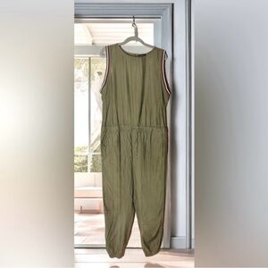 Women’s Tommy Hilfiger Olive Sleeveless Jumpsuit, Size XXL